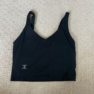 Black V-Neck Tank Top